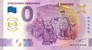 Sysľovisko obrovisko 2025-2 anniversary 10th 0 euro souvenir bankovka slovensko