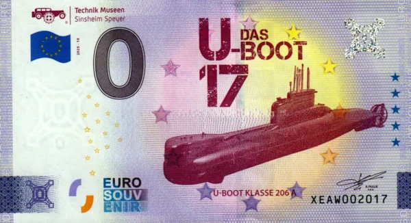 Technik Museum Speyer 2025-10 0 euro souvenir banknotes germany
