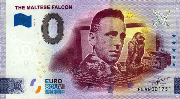 The Maltese Falcon 2022-1 0 euro souvenir malta banknotes