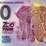 Thüringer Zoopark Erfurt 2023-1 0 euro souvenir germany banknotes