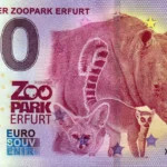 Thuringer Zoopark Erfurt 2025-3 0 euro souvenir germany anniversary