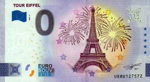 Tour Eiffel 2023-6 0 euro france banknote