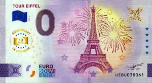 Tour Eiffel 2025-6 0 euro souvenir france anniversary