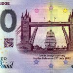 Tower Bridge 2023-2 zero pound souvenir great britain banknote