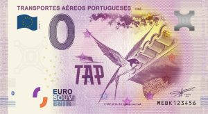 Transportes Aéreos Portugueses 2019-1 0 euro souvenir slovensko
