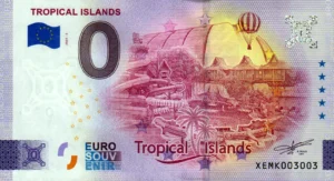Tropical Islands 2025-3 0 euro souvenir germany banknotes