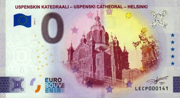 Uspenskin Katedraali – Helsinki 2024-1 0 euro souvenir banknotes germany