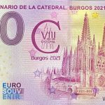 VIII Centenario de la Catedral Burgos 2021 2021-3 0 euro souvenir spain banknote