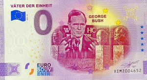Vater der Einheit 2020-60 0 euro souvenir schein banknote germany george bush