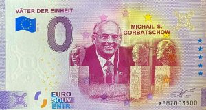 Vater der Einheit 2020-62 0 euro souvenir schein germany banknote michail s gorbatschow