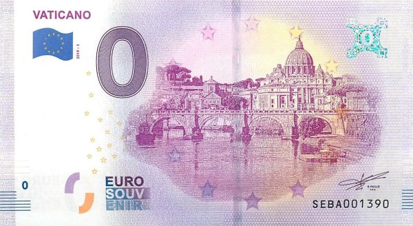Vaticano 2019-1 0 euro souvenir slovensko