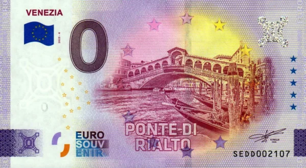 Venezia 2025-4 0 euro souvenir italy banknotes