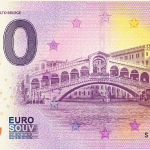 Venice Rialto Bridge 2019-1 0 euro souvenir bankovka