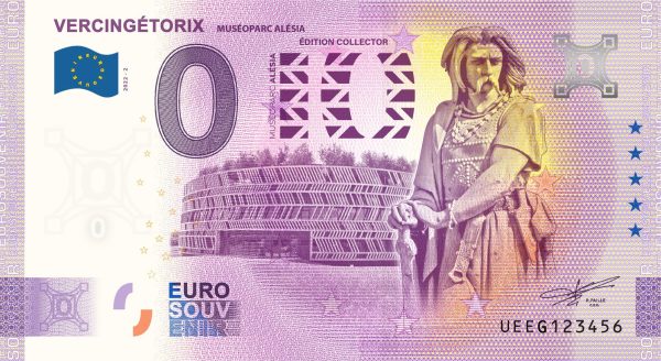 Vercingétorix 2022-2 0 euro souvenir france banknotes
