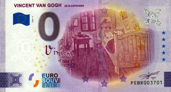 Vincent Van Gogh 2022-4 0 euro netherlands banknotes