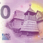 Vlkolínec 2025-2 0 euro souvenir bankovka slovensko anniversary