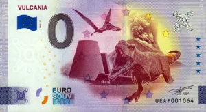 Vulcania 2025-7 Dino 0 euro souvenir banknotes france