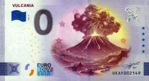 Vulcania 2025-8 Volcano 0 euro souvenir banknotes france