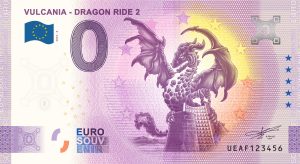 Vulcania – Dragon Ride 2 2023-6 0 euro souvenir france banknotes