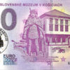 Východoslovenské múzeum 2018-1 zlatotlač 0 euro souvenir bankovka slovensko
