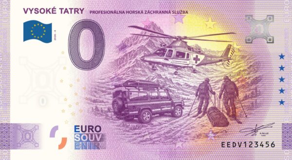 Vysoké Tatry 2026-4 0 euro bankovka slovensko