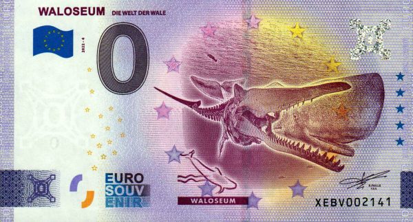 Waloseum 2022-4 0 euro souvenir germany banknote