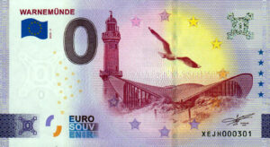 Warnemünde 2024-2 0 euro souvenir germany banknotes