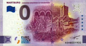 Wartburg 2022-8 0 euro souvenir banknotes germany