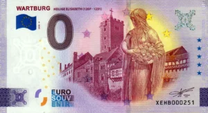 Wartburg 2024-9 Heilige Elisabeth 0 euro souvenir banknotes germany