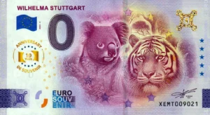 Wilhelma Stuttgart 2025-5 anniversary 0 euro souvenir banknotes germany