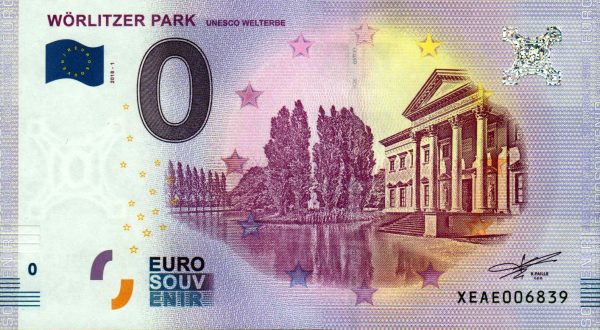 Worlitzer Park 2018-1 Unesco Welterbe 0 euro souvenir