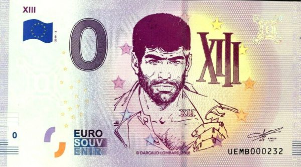 XIII 2019-6 0 euro souvenir bankovka