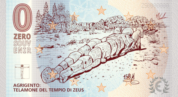 ZEROSOUVENIR agrigento telamone del tempio di Zeus (V158) italy