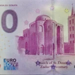 Zadar 2025-1 anniversary 0 euro schein croatia