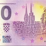 Zagreb 2019-1 zagrebacka katedrala 0 euro souvenir banknote croatia hrac