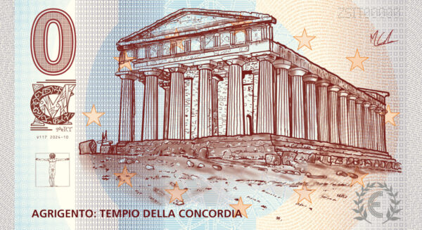 Zerosouvenir CM ART AGRIGENTO TEMPIO DELLA CONCORDIA V117 2024-10