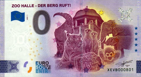 Zoo Halle – Der Berg Ruft! 2022-1 0 euro souvenir banknote germany