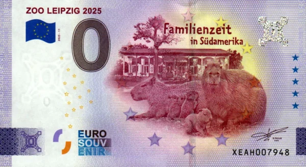 Zoo Leipzig 2025-11 0 euro souvenir banknotes germany