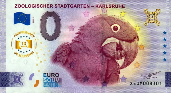 Zoologischer Stadtgarten – Karlsruhe 2025-1 0 euro souvenir germany anniversary