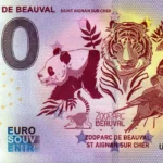Zooparc de Beauval 2025-1 0 euro souvenir banknotes france