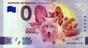 Zooparc de Beauval 2025-3 0 euro souvenir banknote france