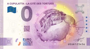 a cupulatta – la cité des tortues 2022-1 0 euro souvenir banknotes france