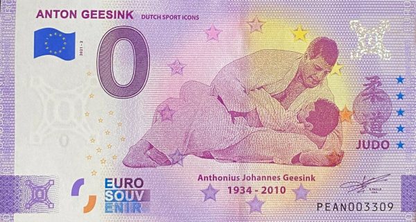 anton geesink 2021-2 0 euro souvenir banknotes netherlands