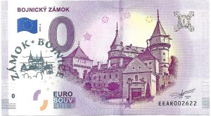bojnicky zamok 2019-2 0 euro souvenir bojnice castle peciatka