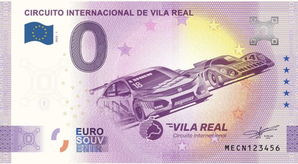 circuito internacional de vila real 2022-1 0 euro souvenir banknotes portugal