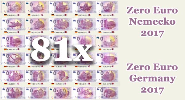 complete 0 euro banknotes 2017 germany