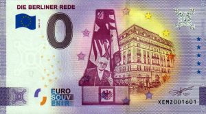 die berliner rede 2021-57 0 euro souvenir banknotes germany