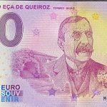 fundacáo eca de queiroz 2021-1 0 euro souvenir banknote portugal