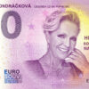 helena vondrackova 2025-1 0 euro souvenir bankovka slovensko