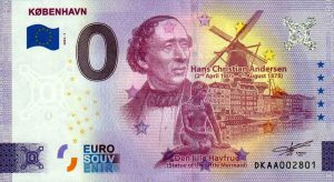 kobenhavn 2022-1 0 euro souvenir banknotes denmark